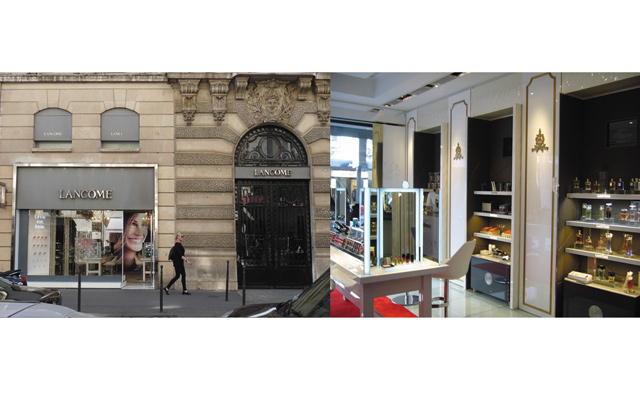 Réhabilitation Magasin-Institut Lancôme  - Paris - rue du Fbg St. Honoré