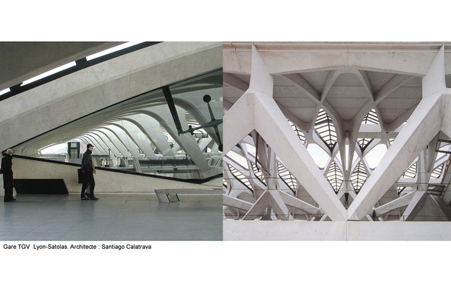 Gare TGV St-Exupéry - Lyon - Architecte : Santiago Calatrava Valls